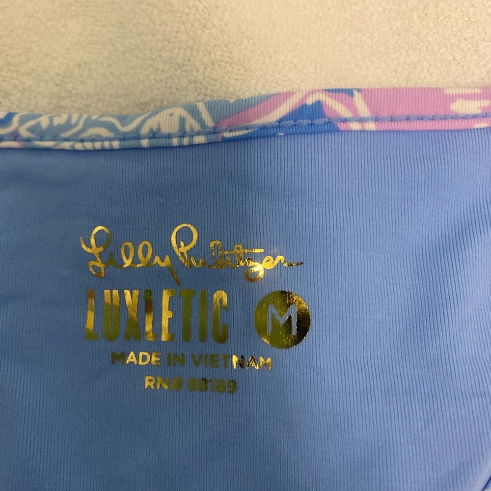 Lily Pulitzer Blue and Pink Artistic Tank Top - Picture 4 of 7